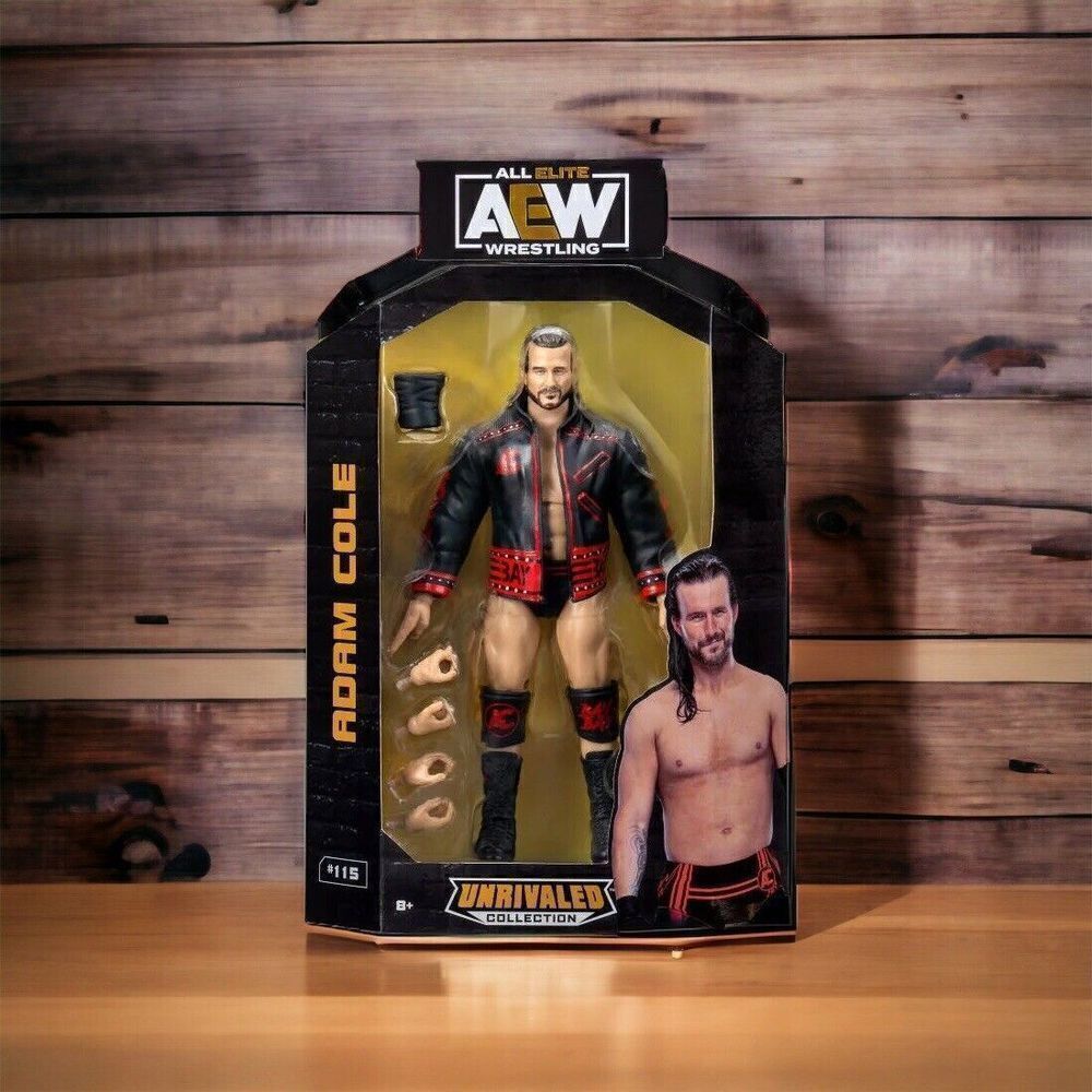 AEW UNRIVALED COLLECTION ADAM COLE WRESTLING 115 ACTION FIGURE - Picture 2 of 3